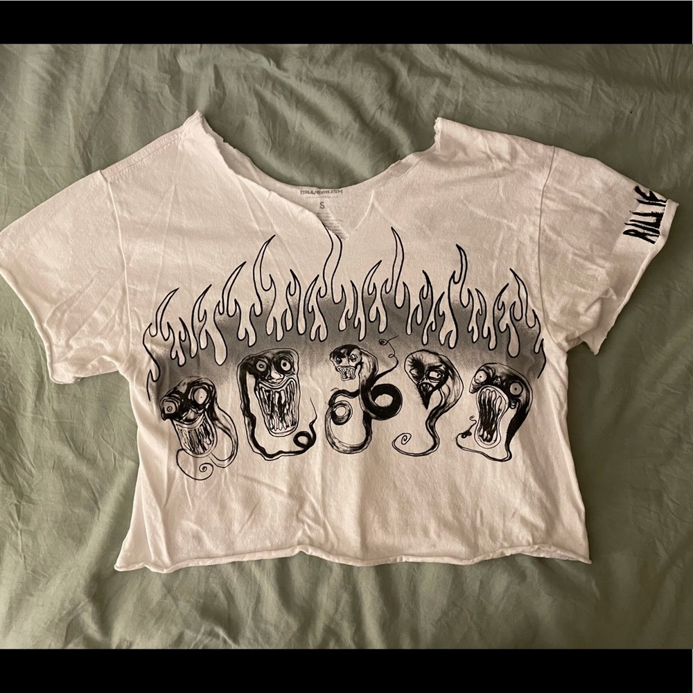 Cropped Billie Eilish 2019 Tour Tee